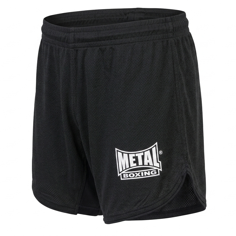 Short de Combat Enfant Metal Boxe Fight Short - Noir