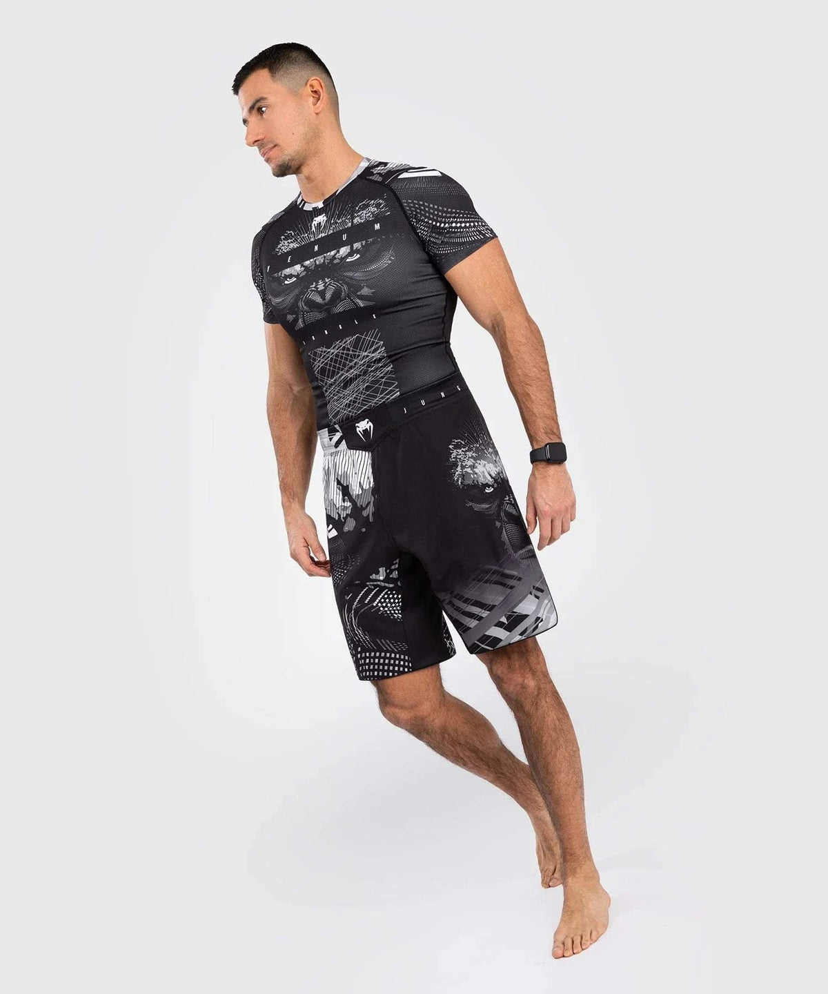 Fightshort Venum Gorilla Jungle - Noir/Blanc