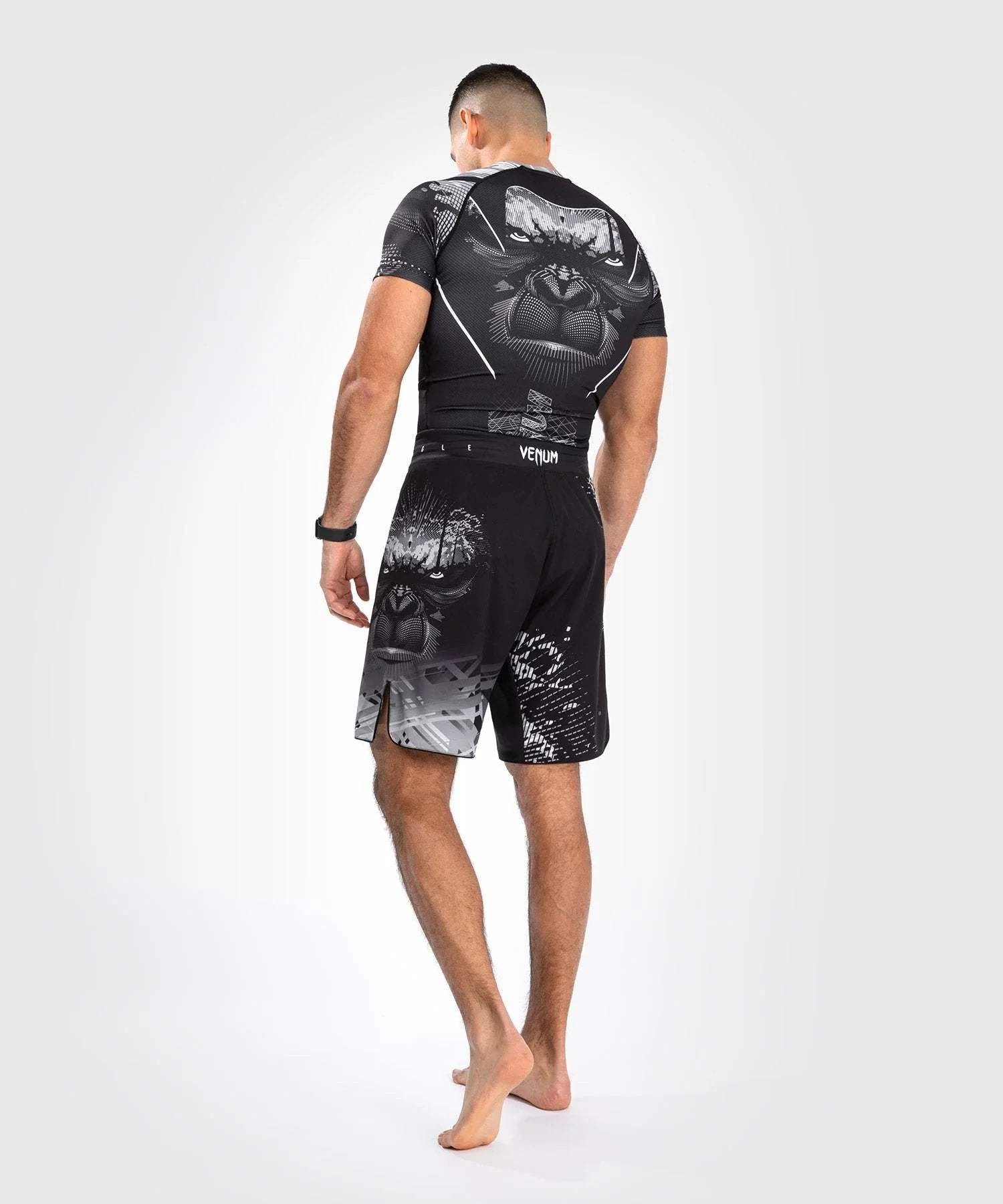 Fightshort Venum Gorilla Jungle - Noir/Blanc