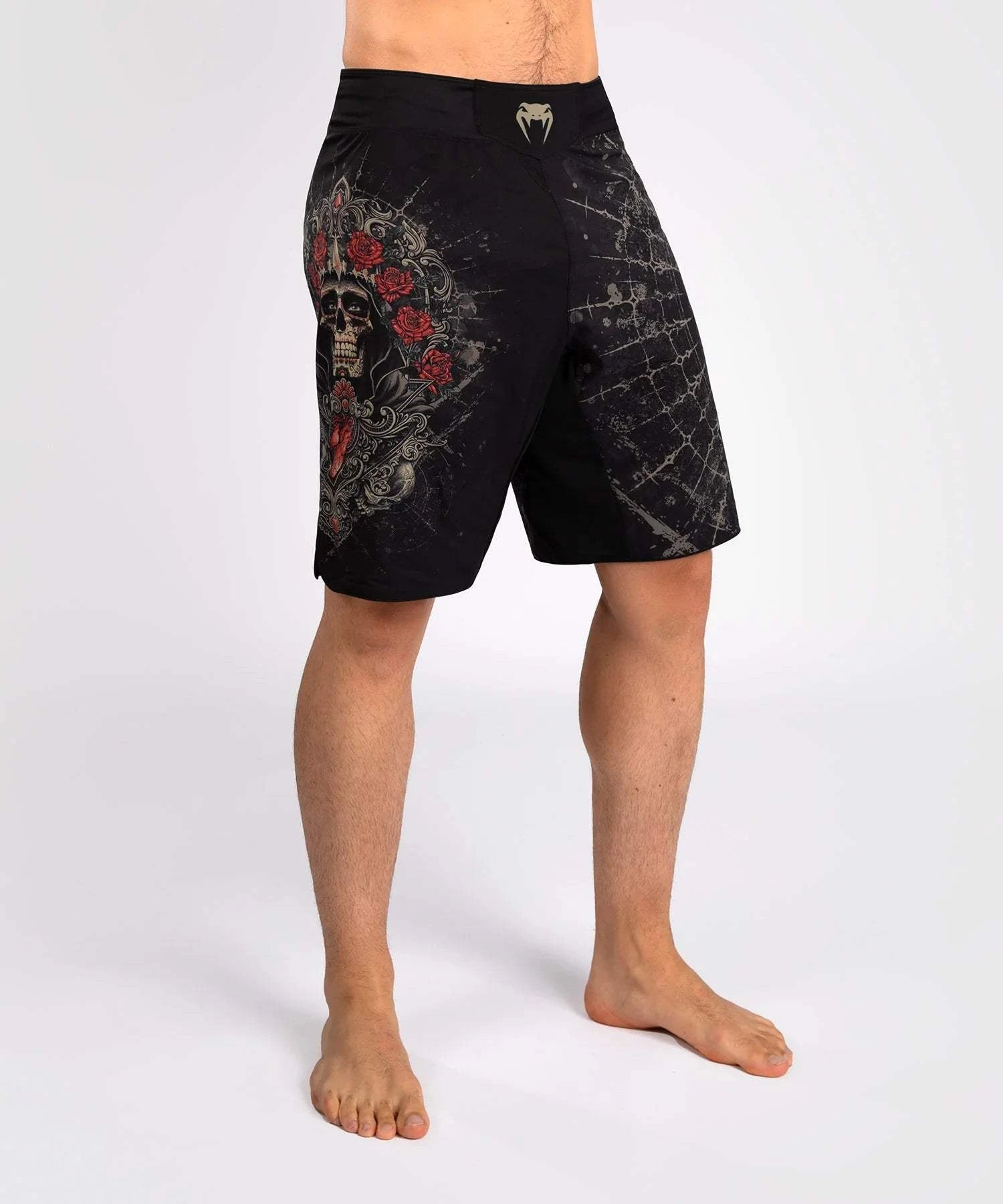 Short de Combat Venum Santa Muerte 5.0 - Noir Profond/Or