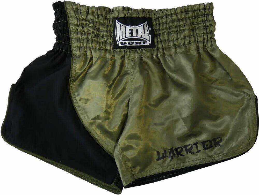 Short de Kick Boxing Metal Boxe Warrior Kaki