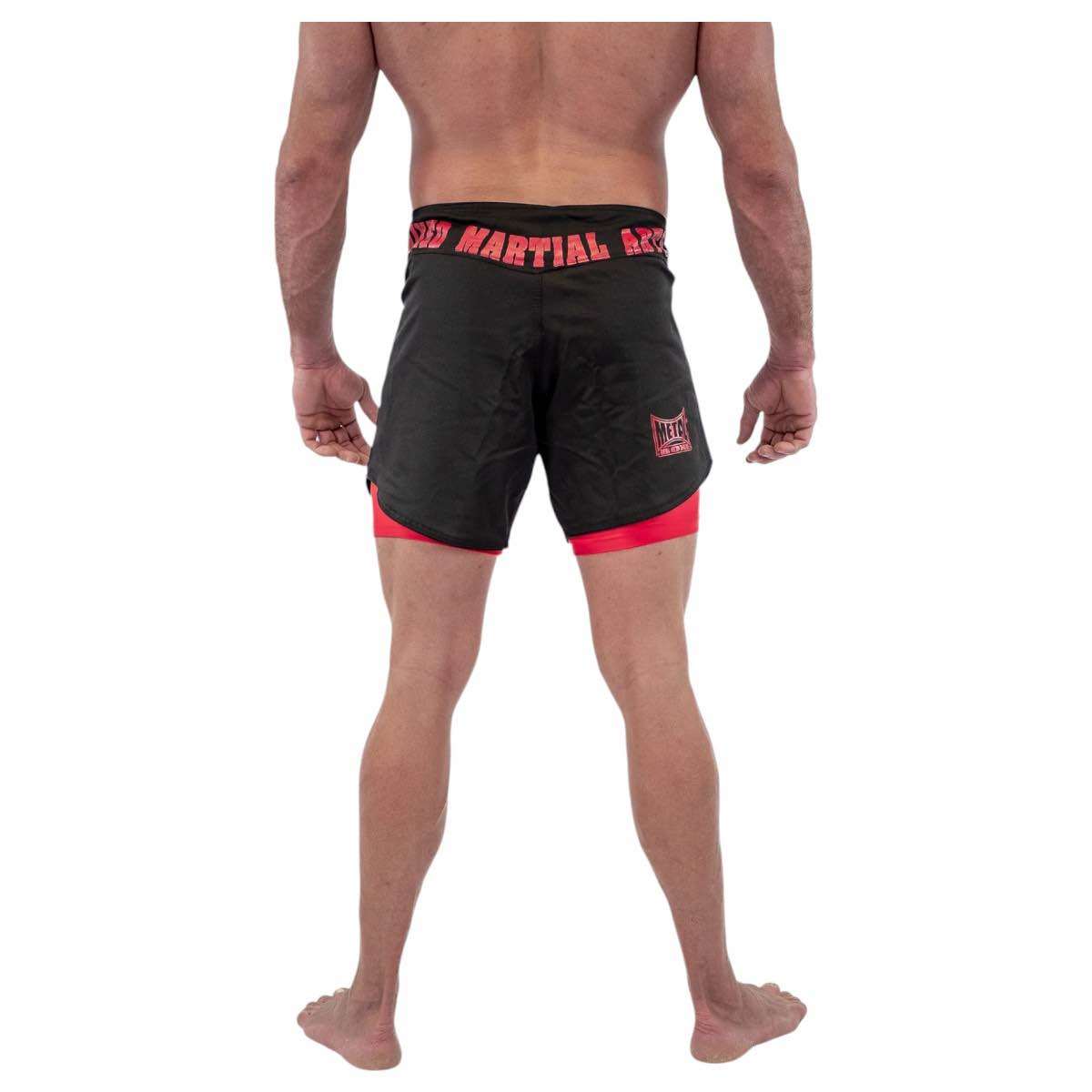 Short de MMA Metal Boxe Dual Noir