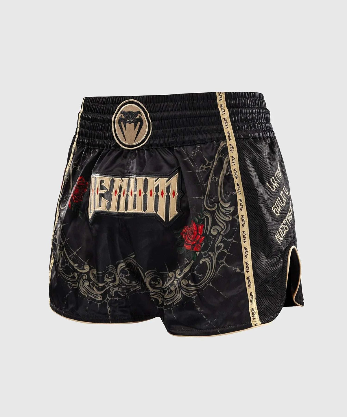 Short de Muay Thai Venum Santa Muerte 5.0 - Noir Profond/Or