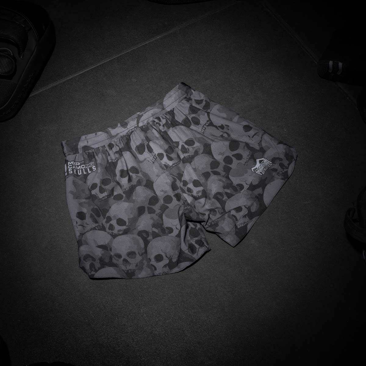 Short de combat FUSION Skull Camo ripstop léger et résistant pour MMA et sports de combat