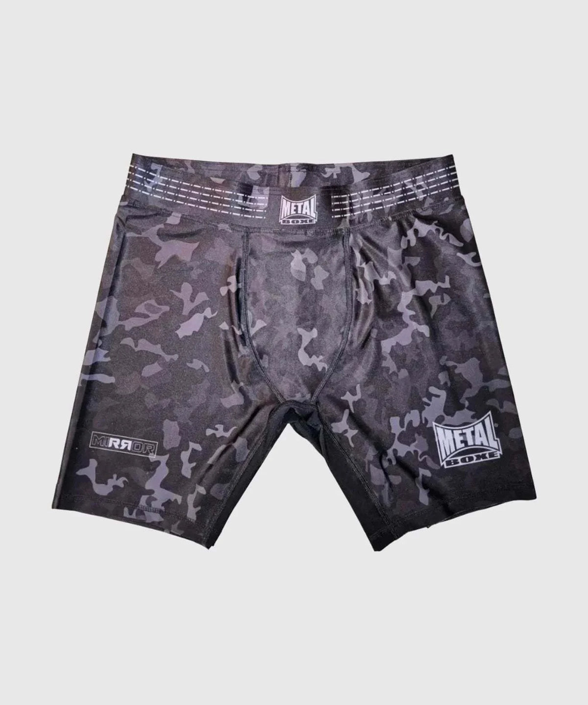 Short de compression Metal Boxe noir camo pour sports de combat et fitness
