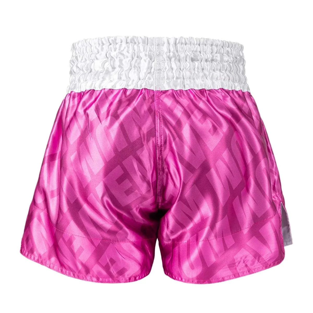 Shorts Muay Thaï Venum Contender XT rose candy et blanc à coupe traditionnelle et tissu léger