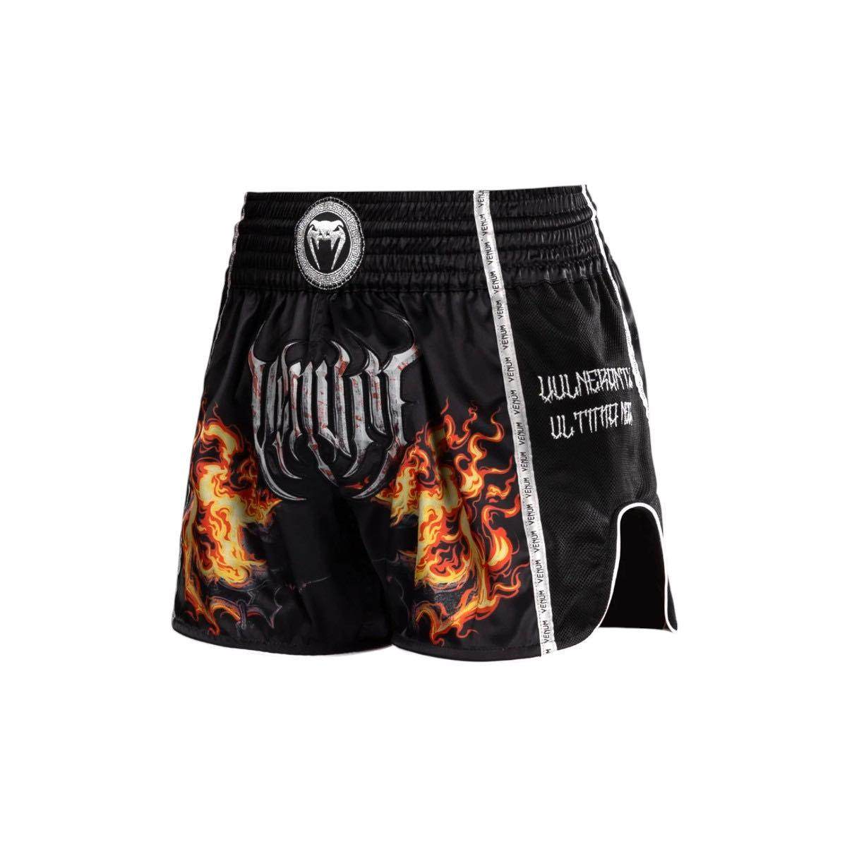 Shorts de Muay Thai Venum Gladiator 5.0 - Noir/Orange