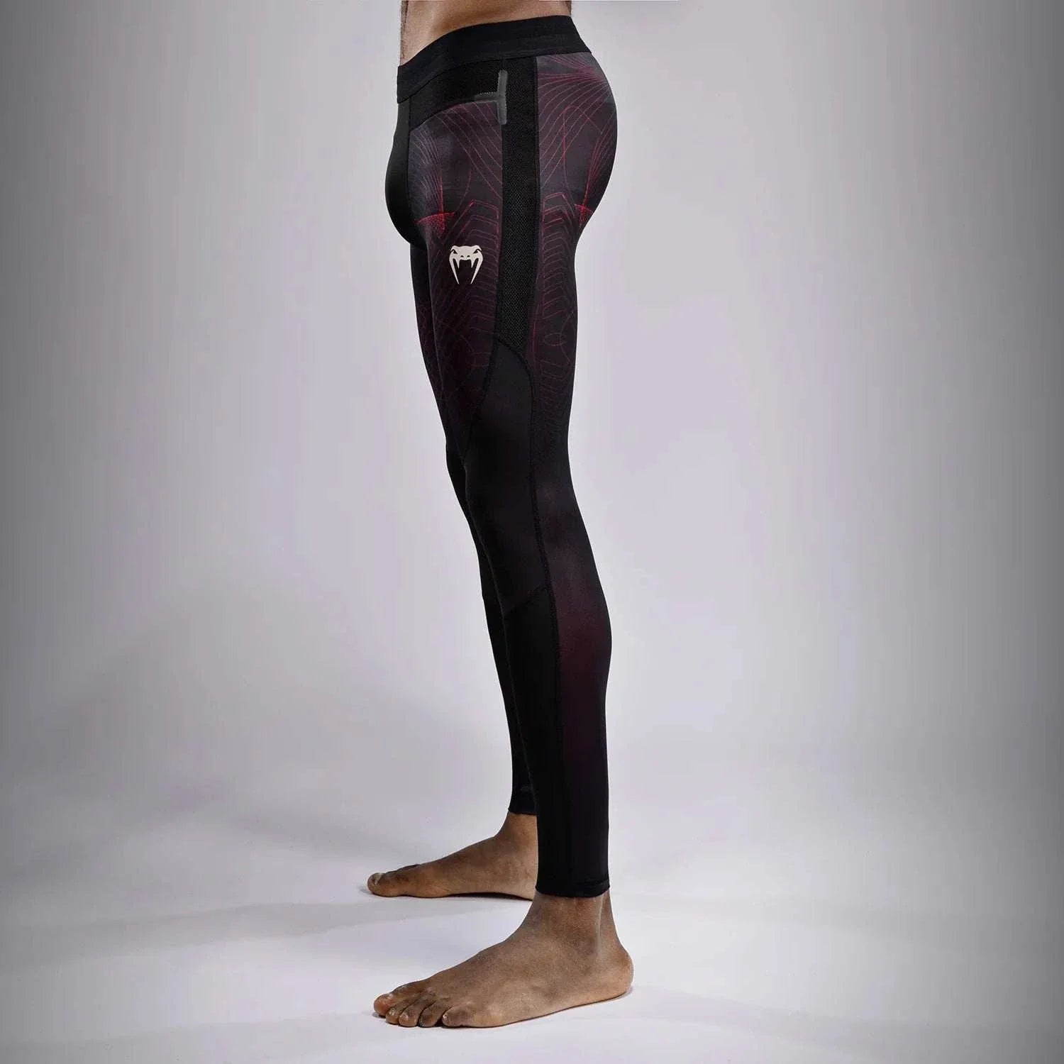 Spats Venum G-Fit Air noir rouge pantalon compression sport combat MMA BJJ
