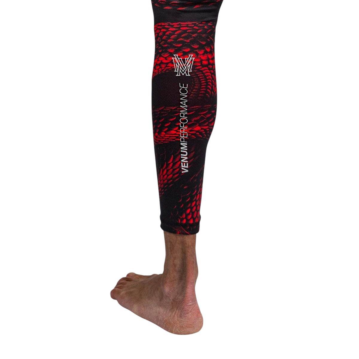 Legging compression Spats Venum Matupa noir rouge argent pour MMA et grappling