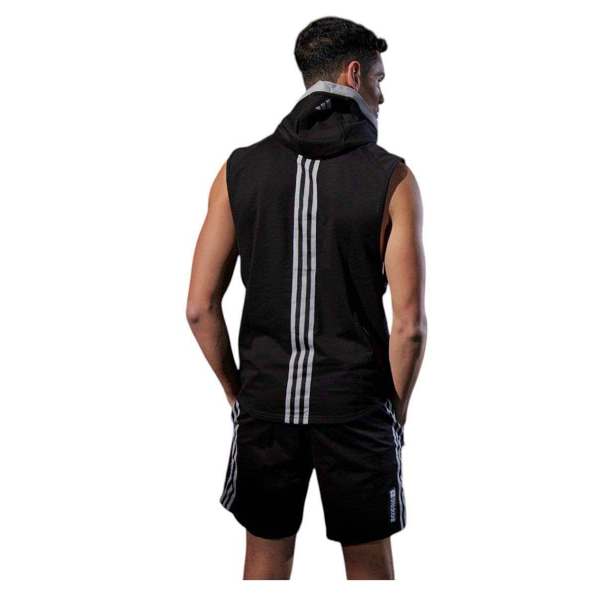 Sweat capuche sans manches adidas Boxing Noir : Boutique Arts Martiaux dos