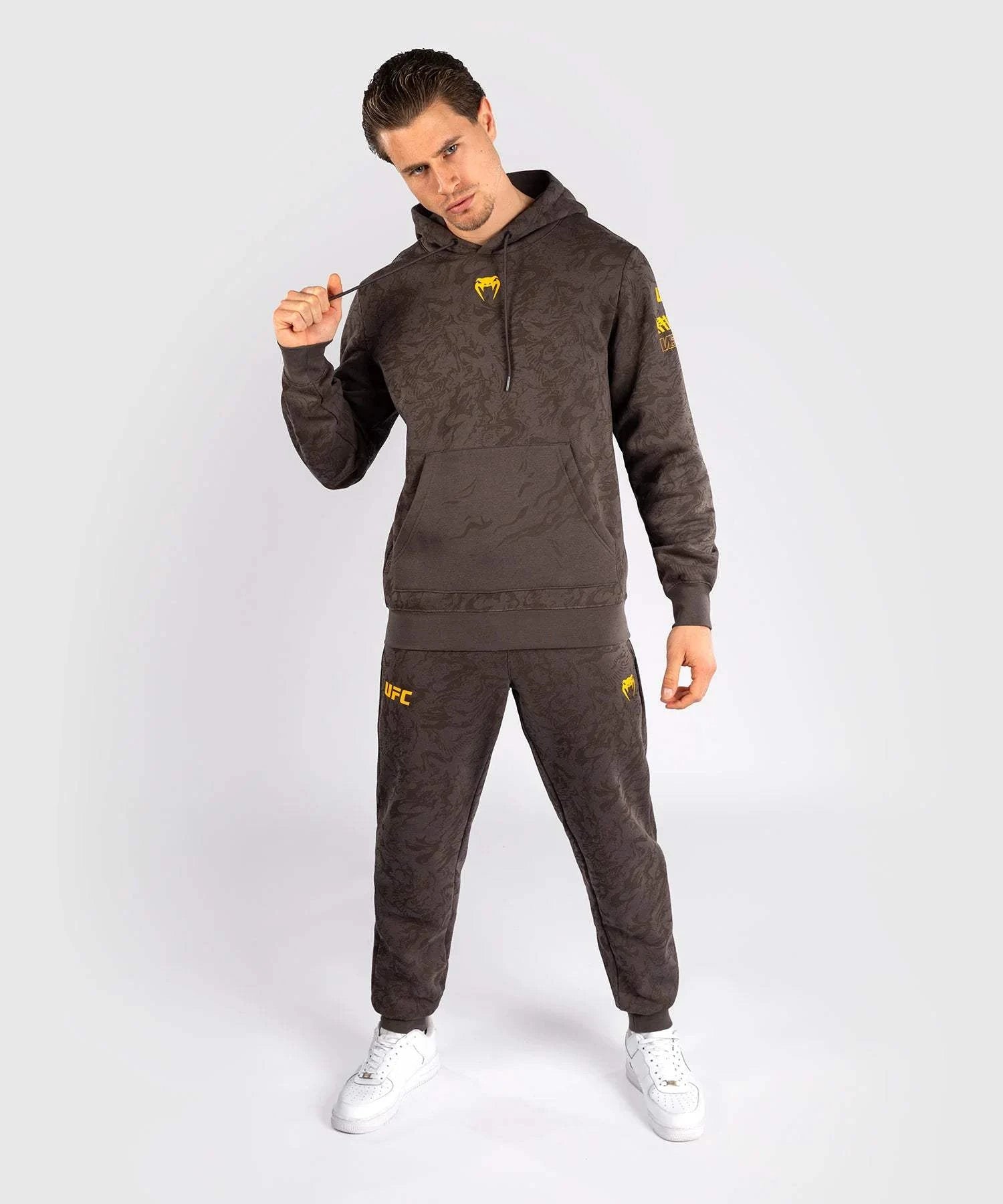 Sweatshirt à Capuche UFC Fusion by Venum Authentic Fight Week Marron
