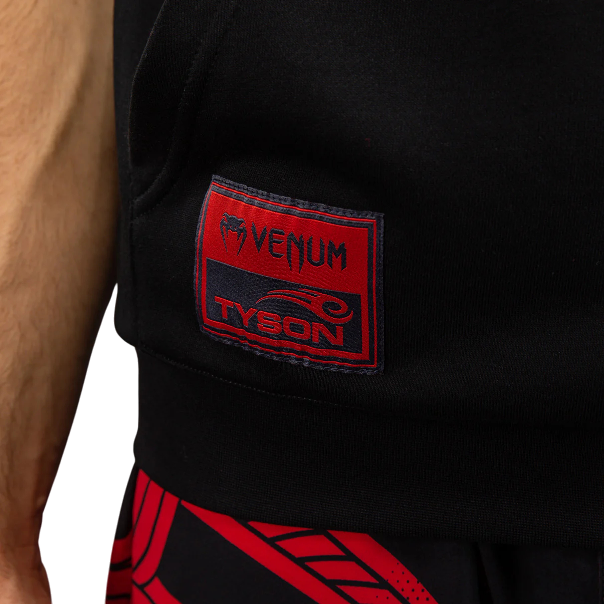Sweat à capuche sans manches Venum x Mike Tyson noir avec logo tigre pour entraînement intensif