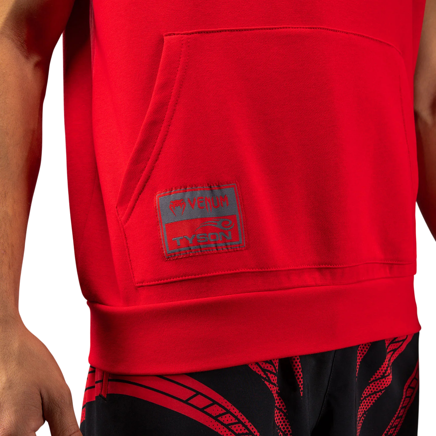 Sweat à capuche sans manches Venum x Mike Tyson Tiger noir pour entraînement intense