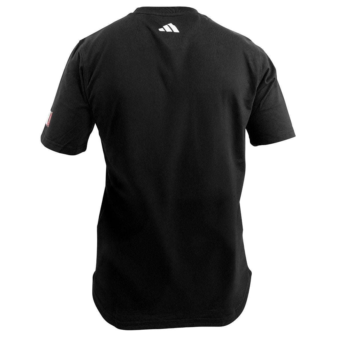 T-shirt Adidas Community Line 2025 Boxing noir et bleu pour boxeurs avec logo stylisé