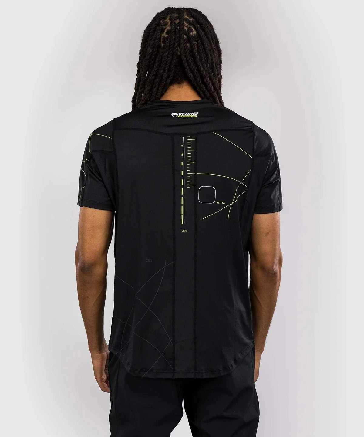 T-shirt Dry Tech Venum Training Camp 4.0 - Noir/Vert Fluo