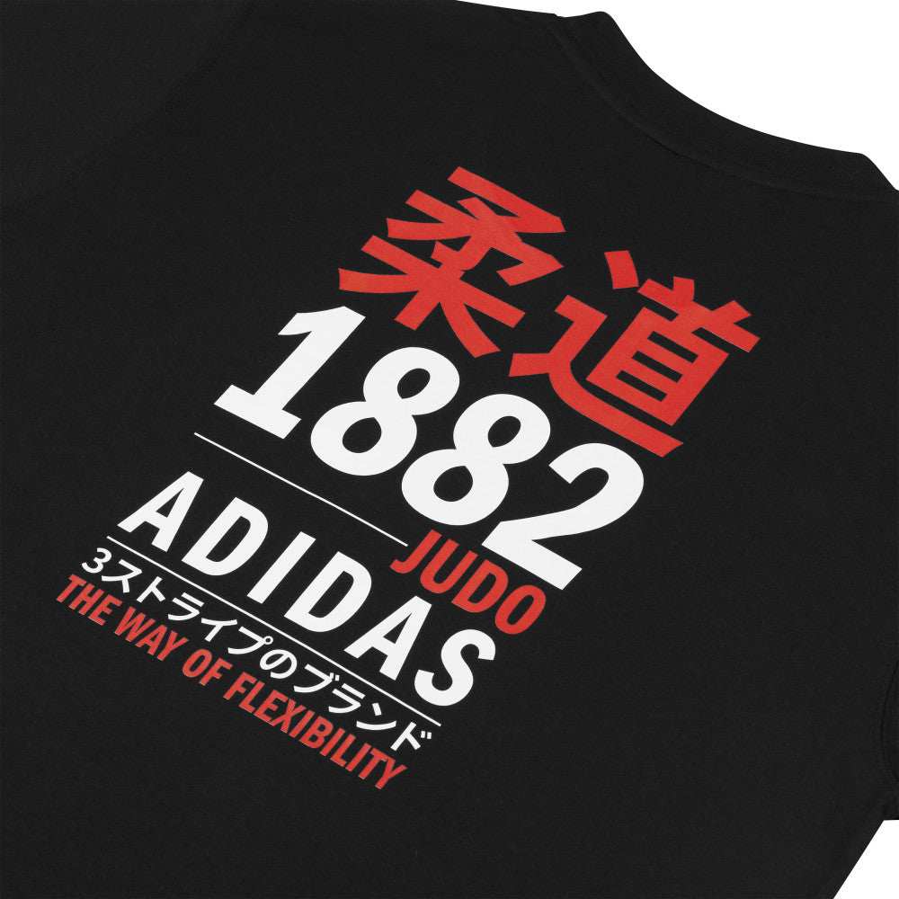 T-shirt noir adidas Graphic Line Judo avec logo judo et coupe régulière confortable