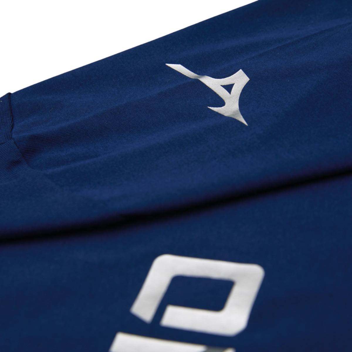 T-shirt Mizuno Judo FUJI Line blanc avec Kanji Judo au dos, coupe regular, manches courtes, coton et polyester recyclé.