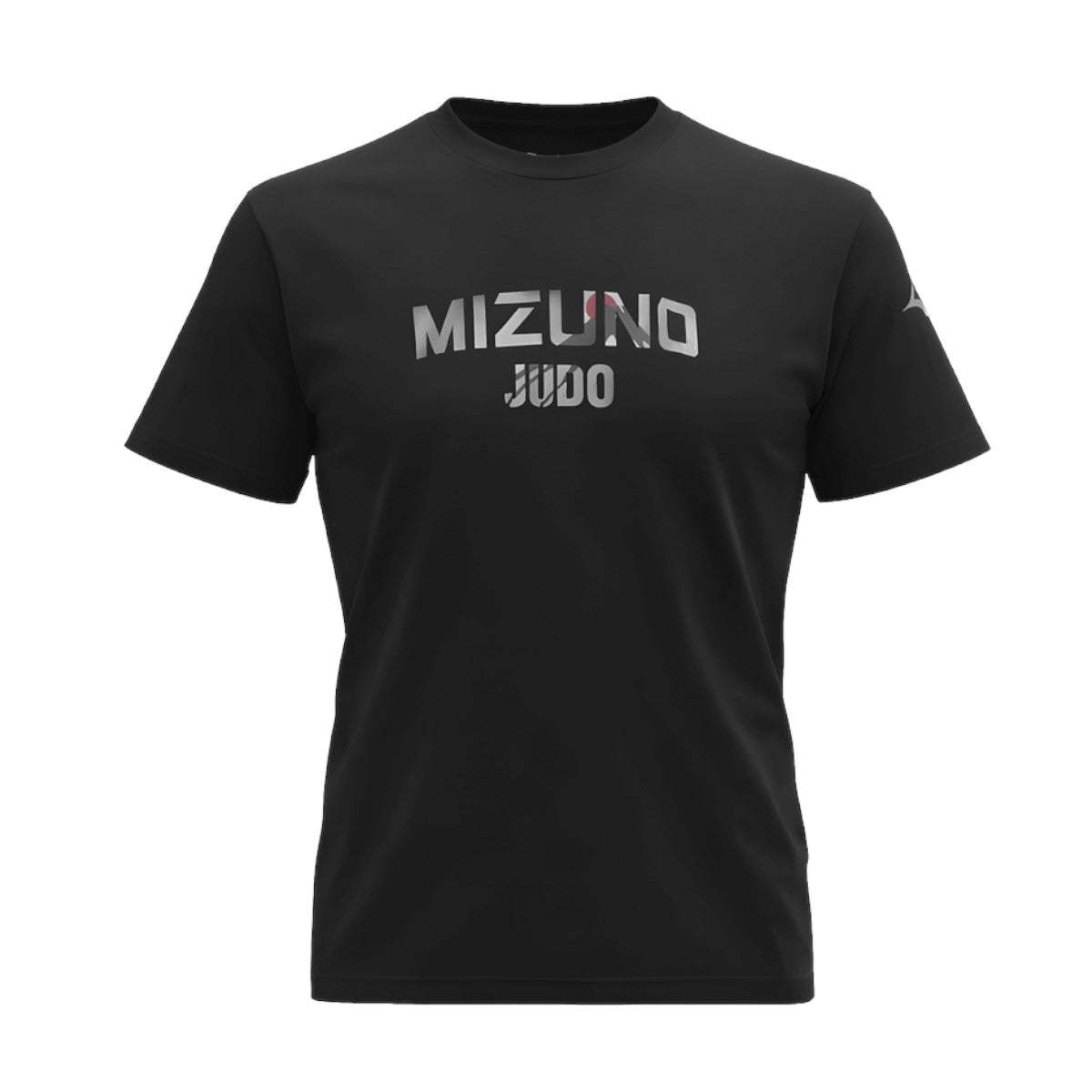 T-shirt Mizuno Judo FUJI Line blanc avec Kanji Judo au dos pour entraînement et récupération