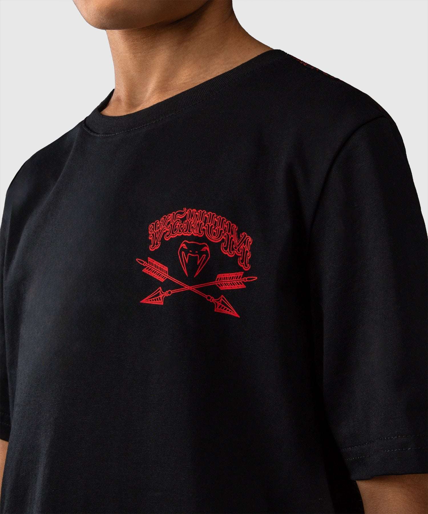 T-shirt enfant Venum Wolf Atak noir rouge logo loup sport confort coton premium