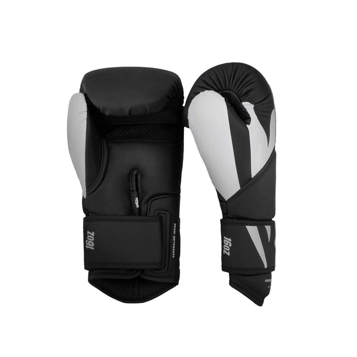 Gants de boxe Venum Challenger 4.0 noir et blanc pour entraînement boxe et kickboxing