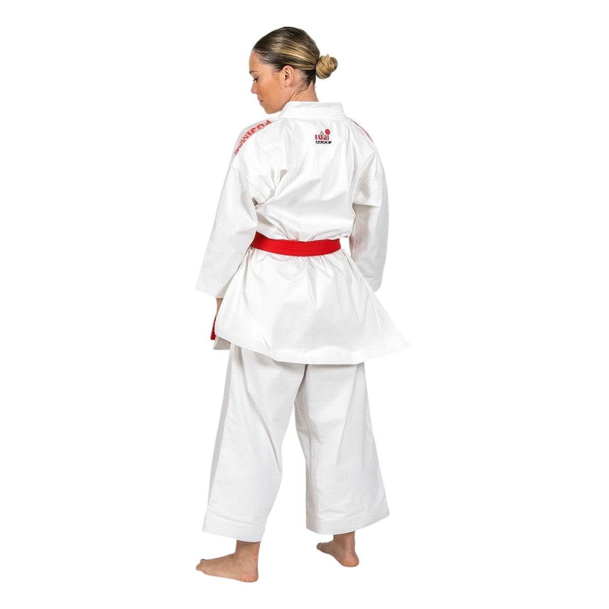 Veste Karaté FUJIMAE Katate Budokan excellence avec broderie rouge homologuée WKF pour compétition kata