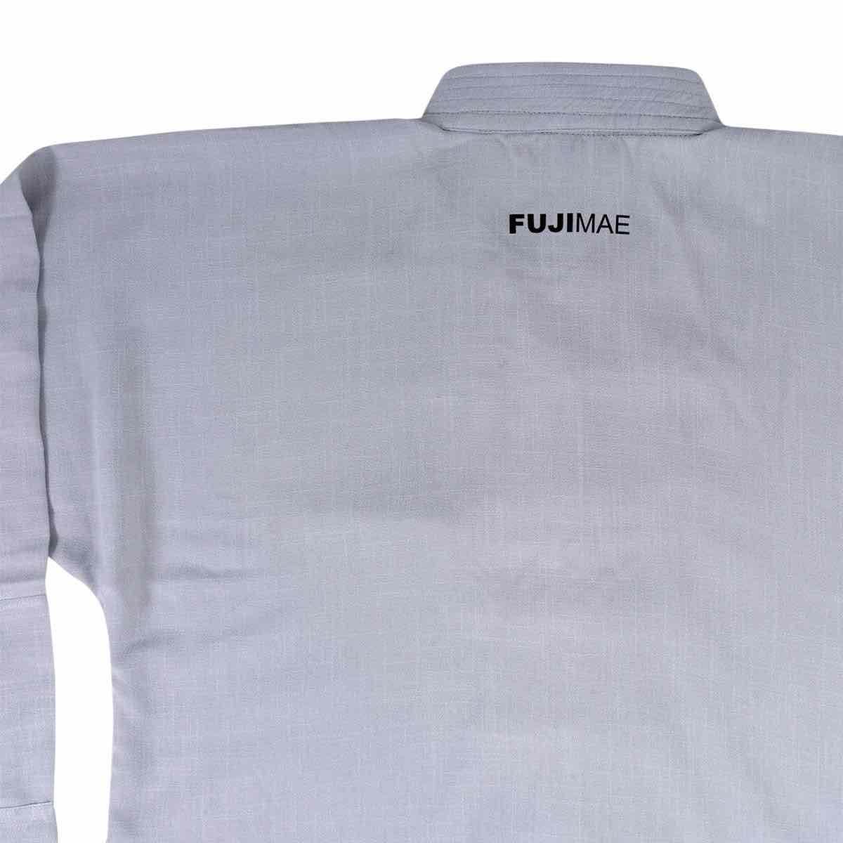Veste de Kung Fu en Lin FUJIMAE grey