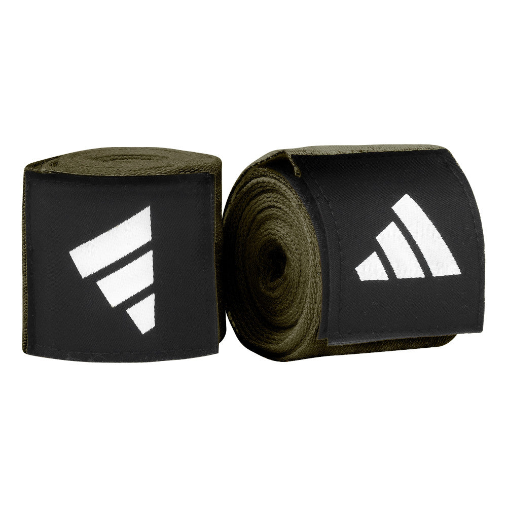 Bandes de maintien adidas vert kaki 350 cm pour protection poignet et métacarpes en boxe