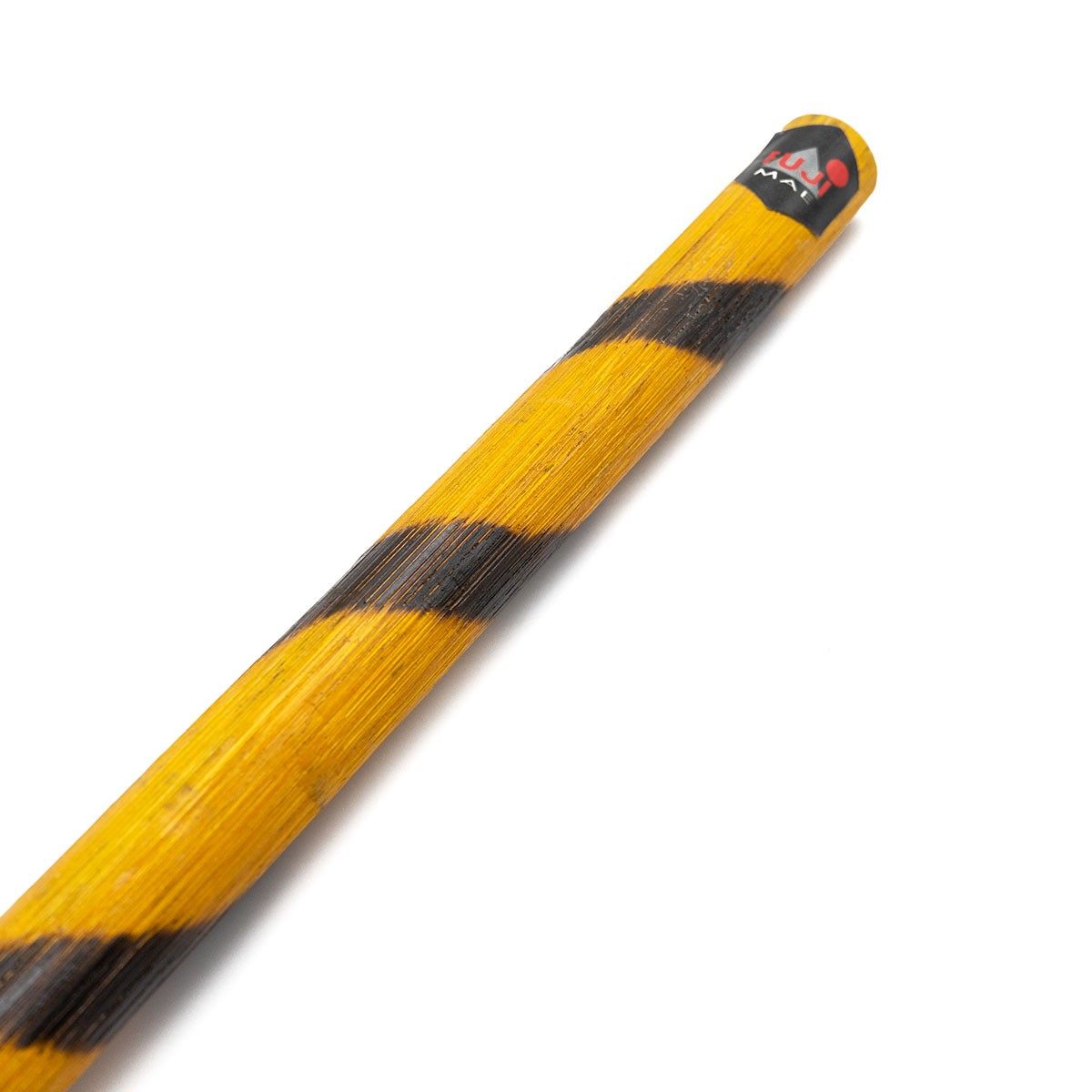 Bâton court FUJIMAE en rotin décoré à rayures pour entraînement arts martiaux philippins Kali, Arnis, Eskrima, Kobudo.
