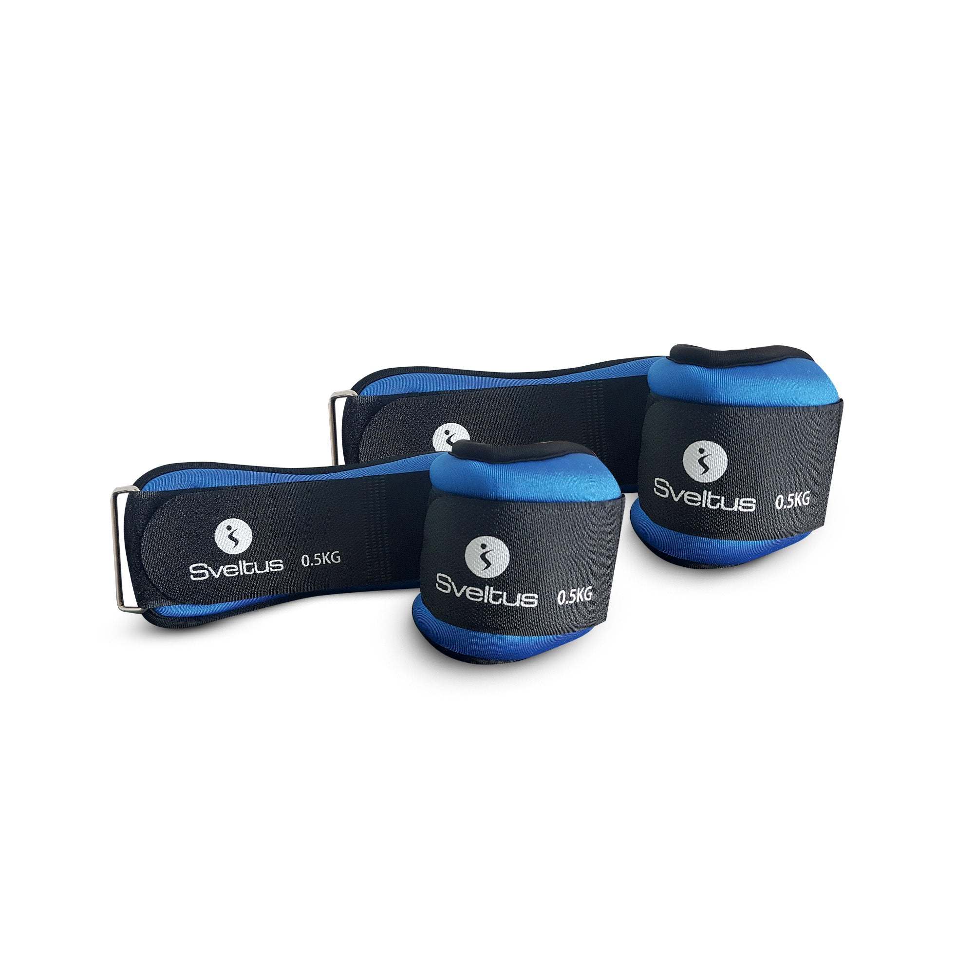 Bracelets lestés Sveltus 500 g pour poignets et chevilles, renforcement musculaire et fitness