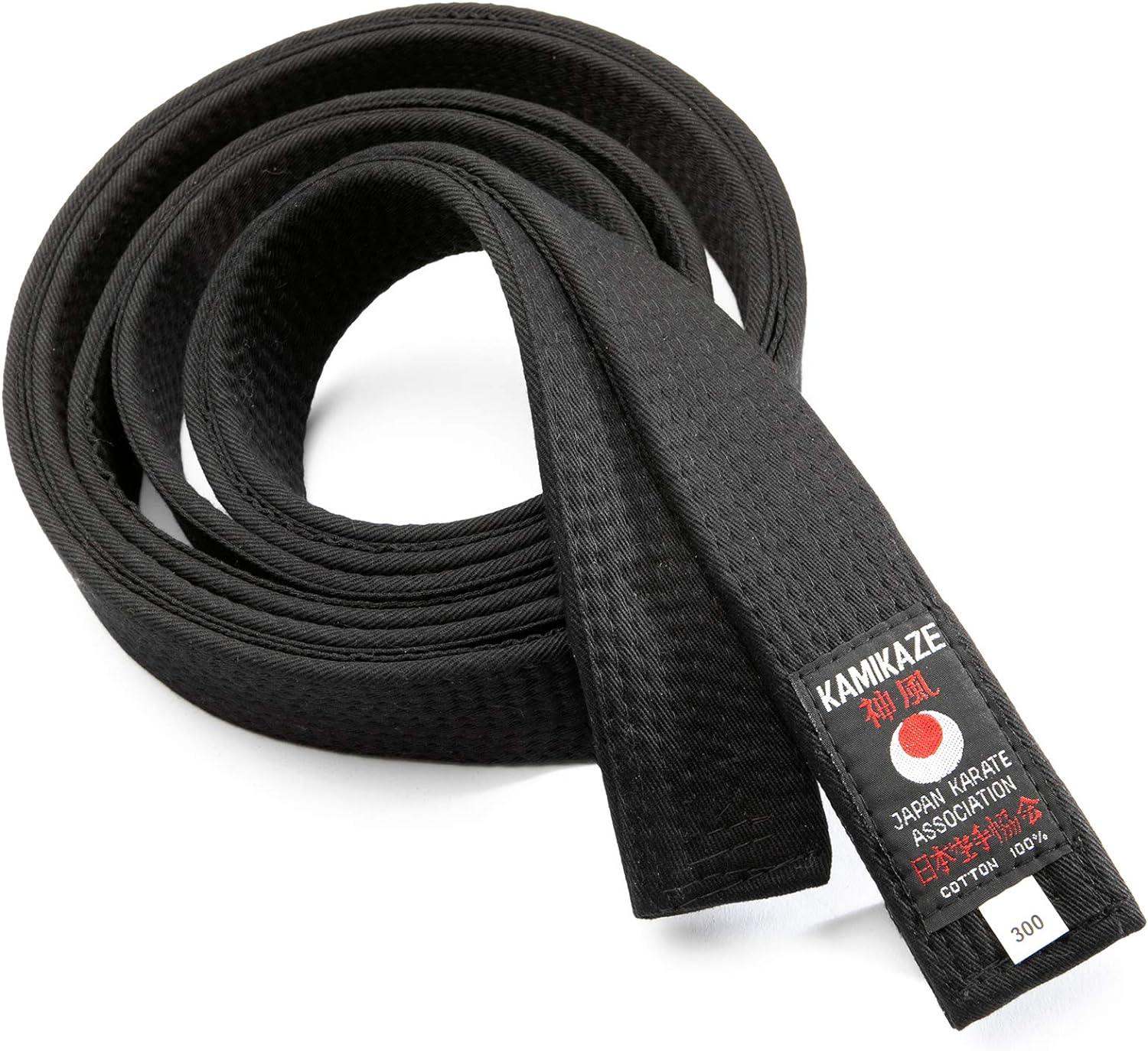Ceinture noire Karate Kamikaze étiquette Shotokan - Boutique des Arts Martiaux