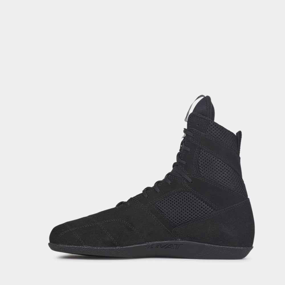 Chaussure de savate Rivat Top Light noir de profil droit