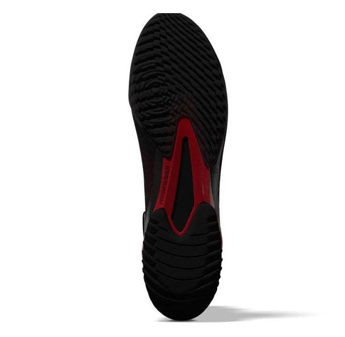 Chaussures de boxe anglaise Adidas Speedex Ultra noir et blanc éco-conçues en matières recyclées, légères et stables