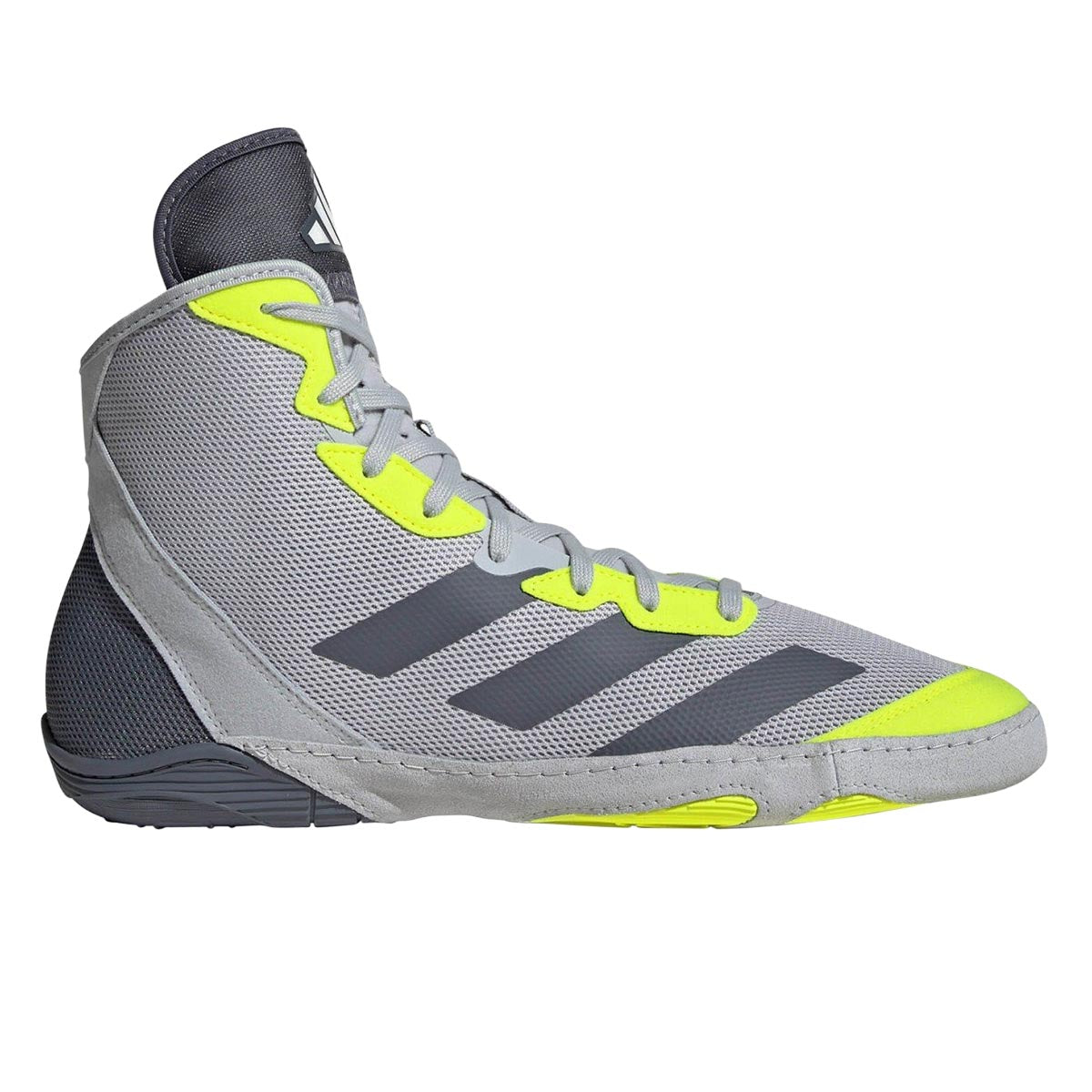 Chaussures de lutte adidas Adizero Gris Néon semelle adhérente