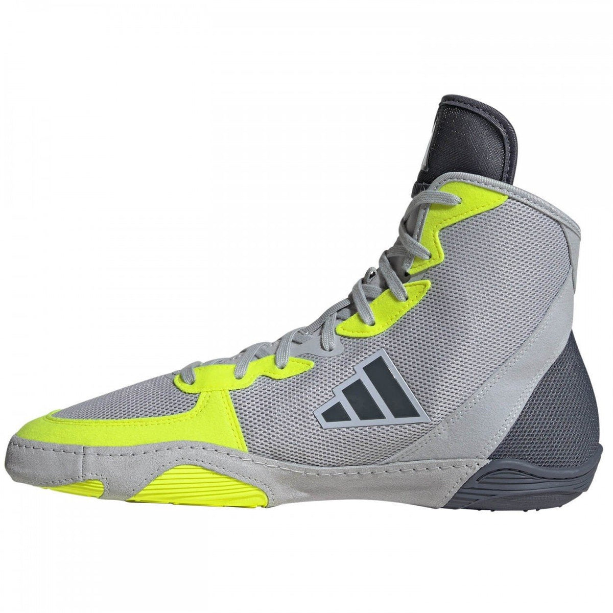 Chaussures de lutte adidas Adizero Gris Néon tige maille technique