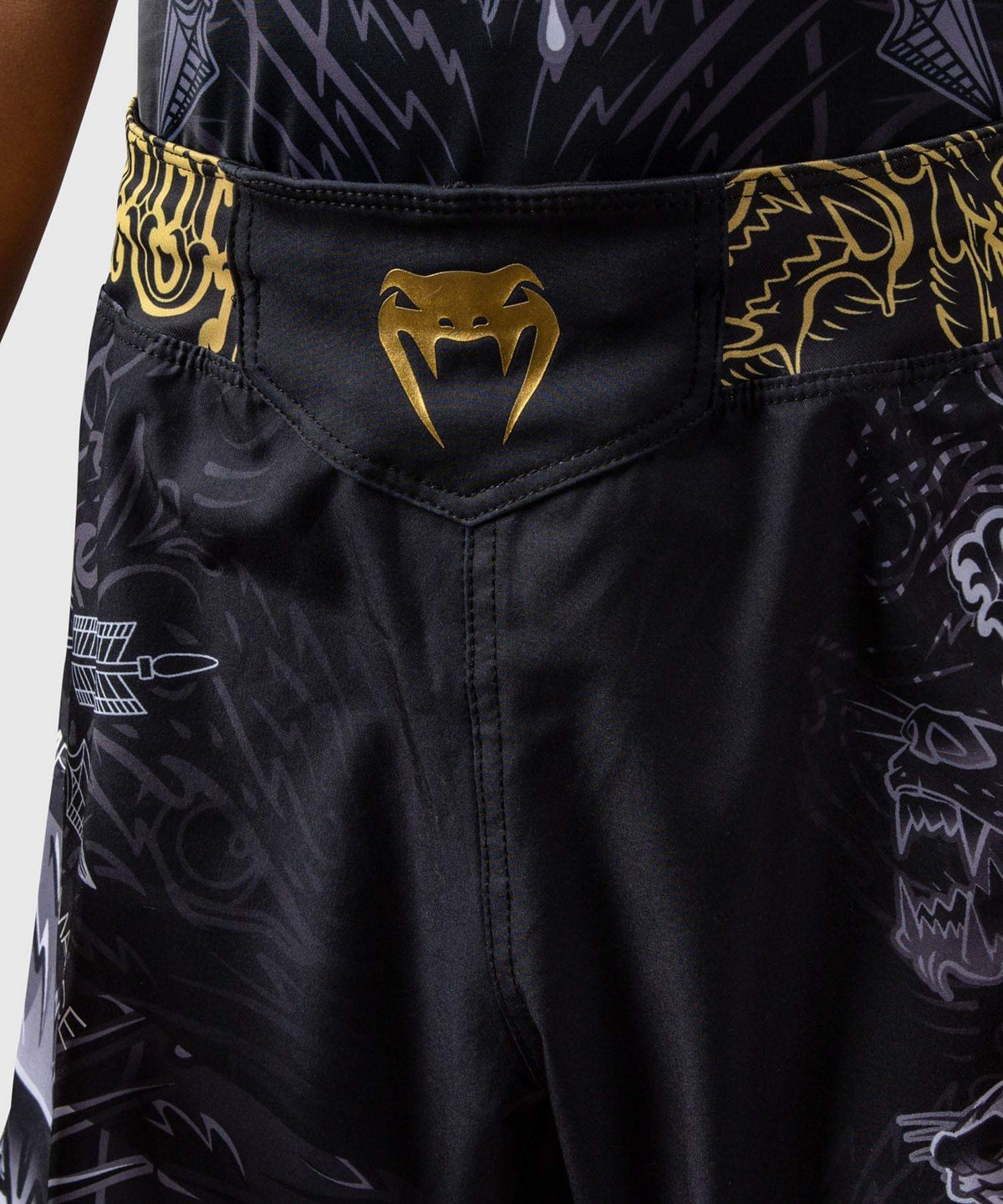 Short de combat enfant Venum Wolf Atak vu de dos