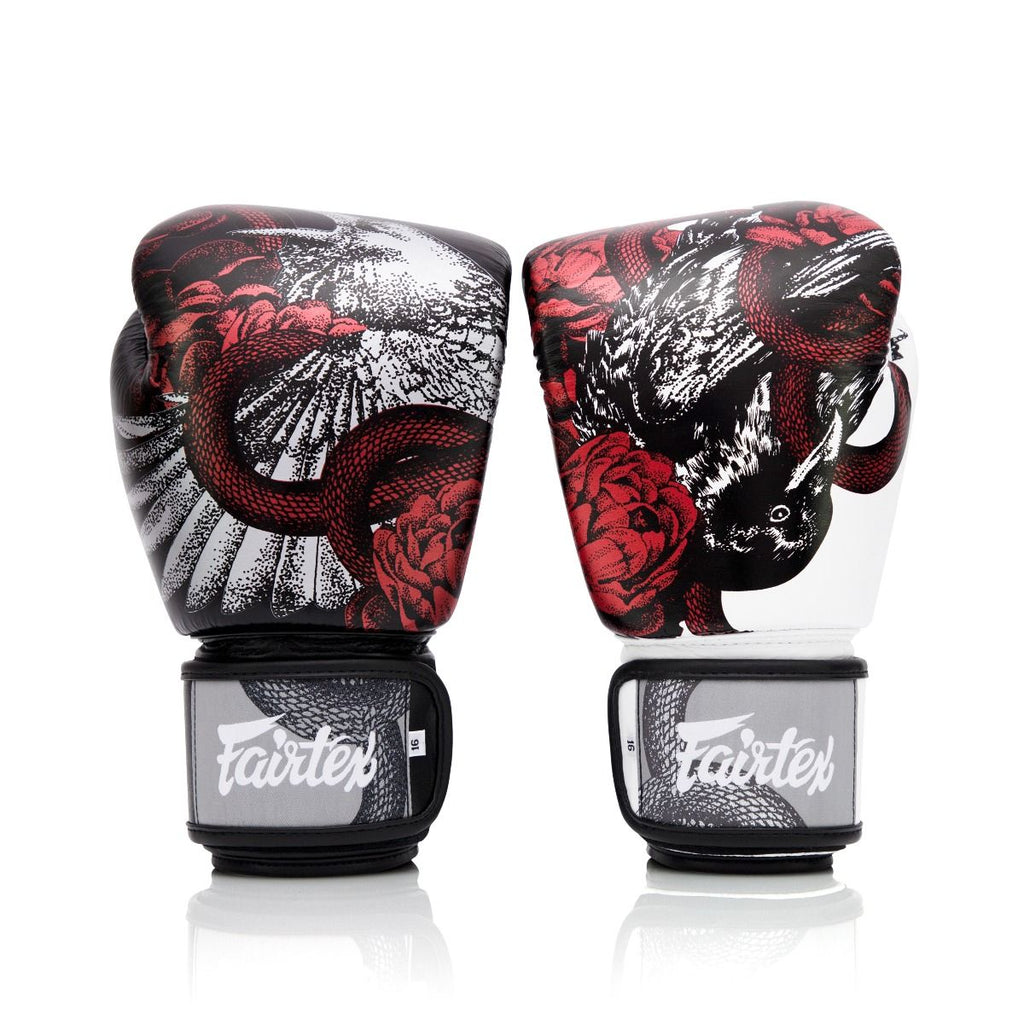 Gants de boxe Fairtex The Beauty of Survival, détail du cuir