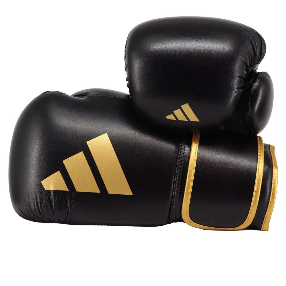 Gants de boxe adidas Power 100 noir et or la paire