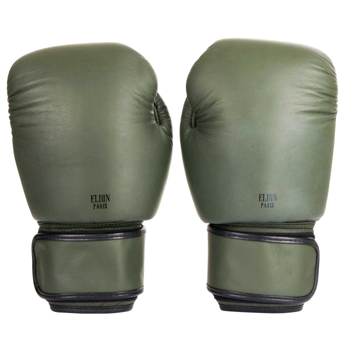 Paume sans renfort du gant de boxe ELION kaki, tradition thaï