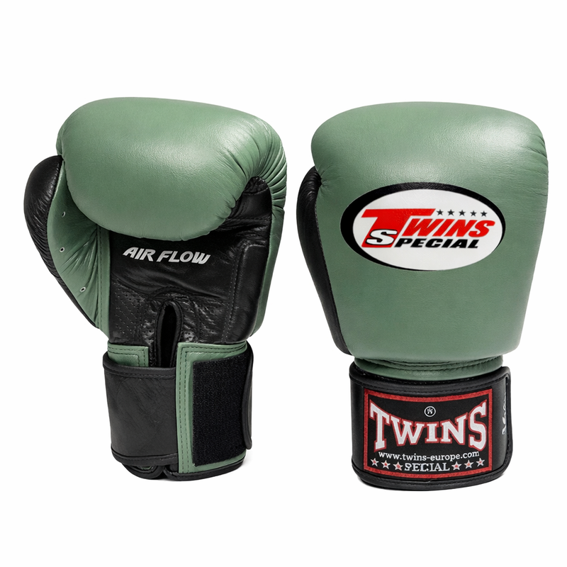Gants de boxe Twins Air BGVL3 - Noir/Olive