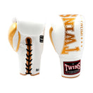 Gants de boxe Twins Special BGLL8 à lacets - Blanc
