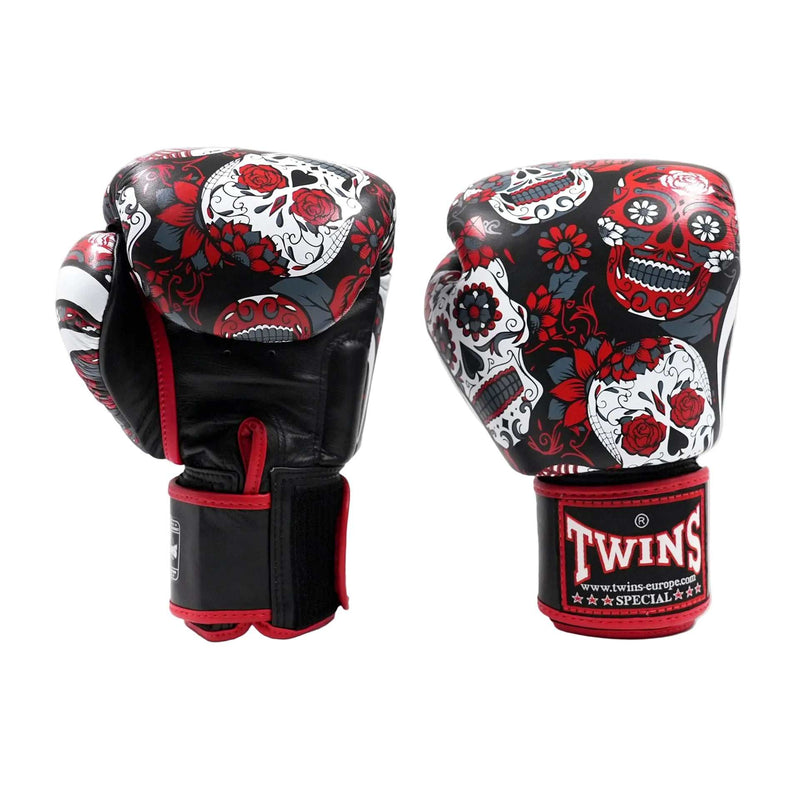Gants de boxe Twins Fantasy FBGVL4 - Skull Rouge