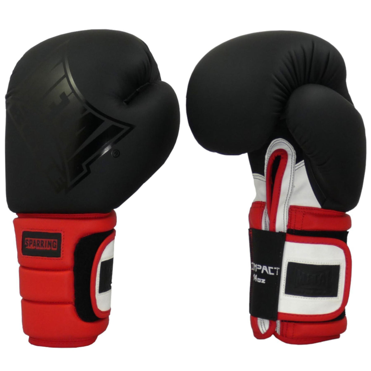 Gants de Sparring  Metal Boxe (MBGAN010N) - Noir/Rouge/Blanc
