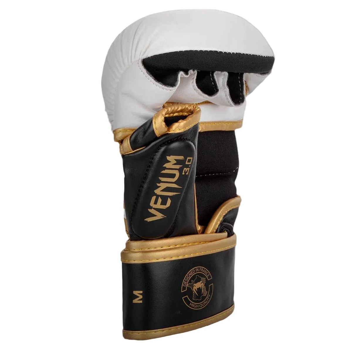 Gants de MMA Venum Challenger 3.0 blanc noir or pour sparring protection et confort