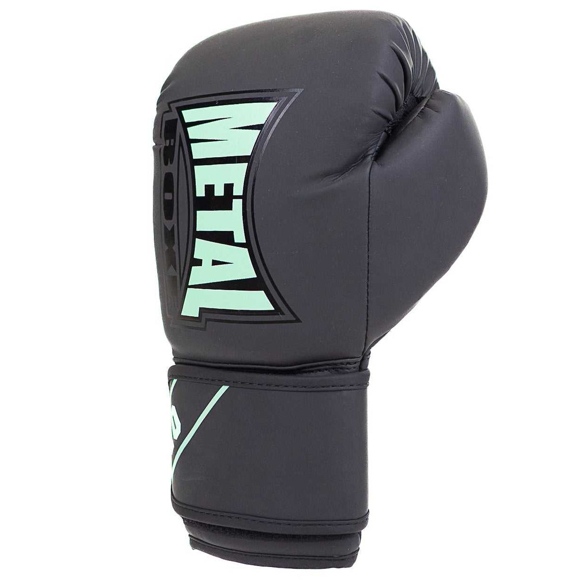 Gants d'entrainement boxe Metal Boxe Starter Deep Waters noirs avec mousse préformée et fermeture velcro