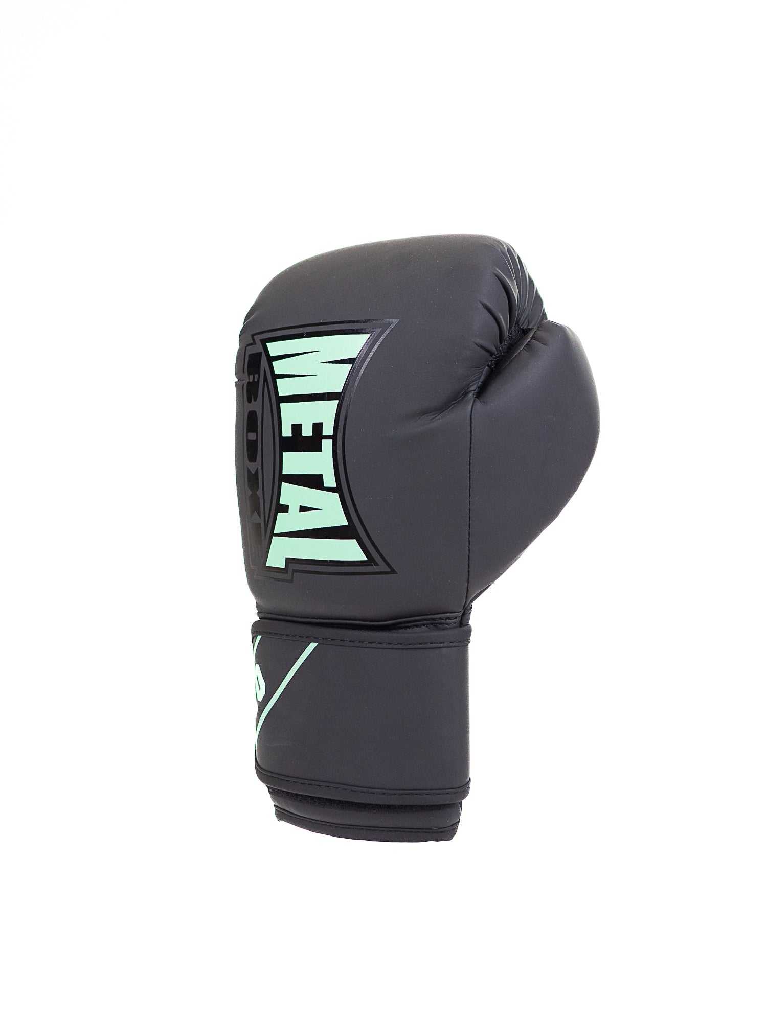 Gants d'entrainement boxe Metal Boxe Starter Deep Waters noirs avec mousse préformée et fermeture velcro