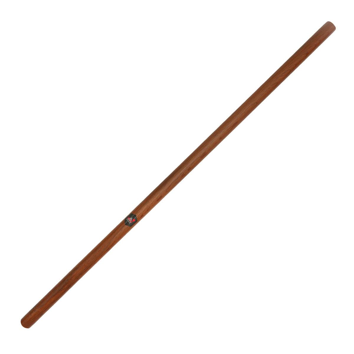 Hanbo en chêne rouge Fujimae 91 cm pour kobudo et self-défense, bois dense et finition vernie