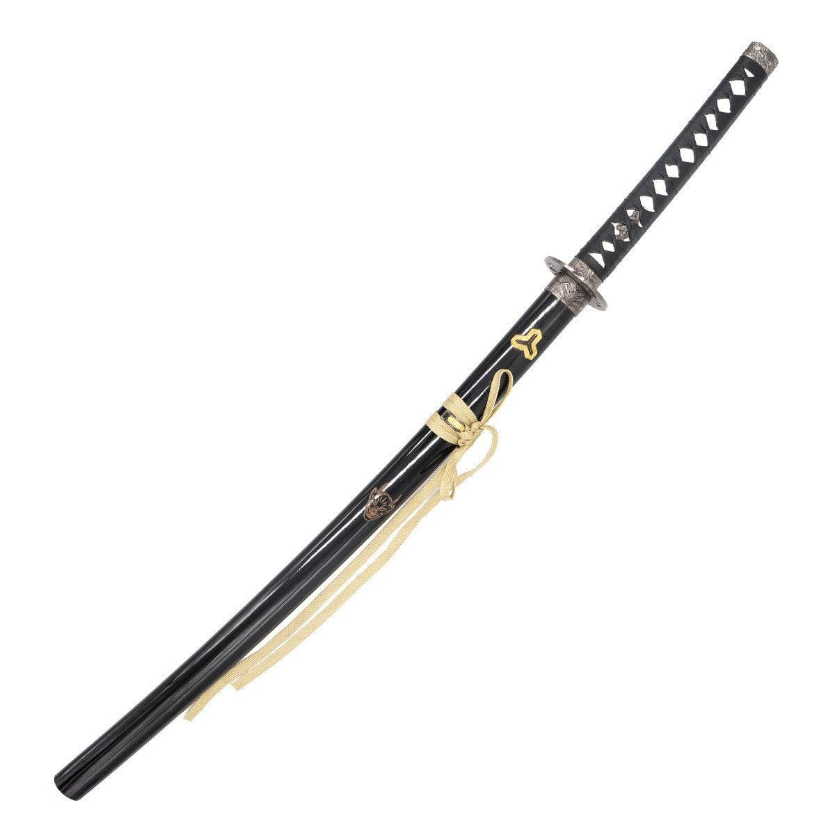 Katana Acier Kill Bill réplique décorative 75 cm acier inoxydable et saya noire laquée