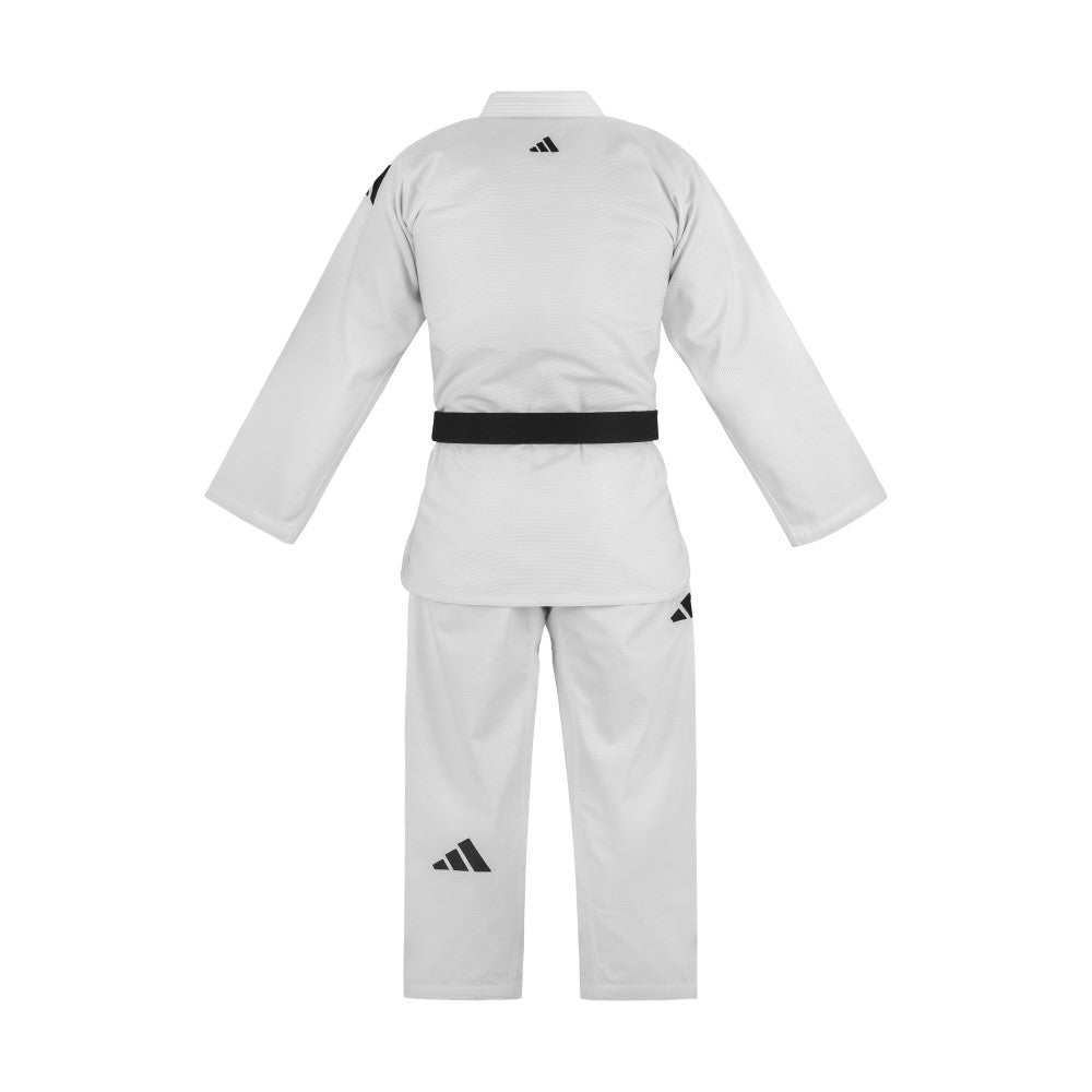 Kimono de Jiu Jitsu Brésilien Adidas blanc avec renforts genoux et ripstop pantalon