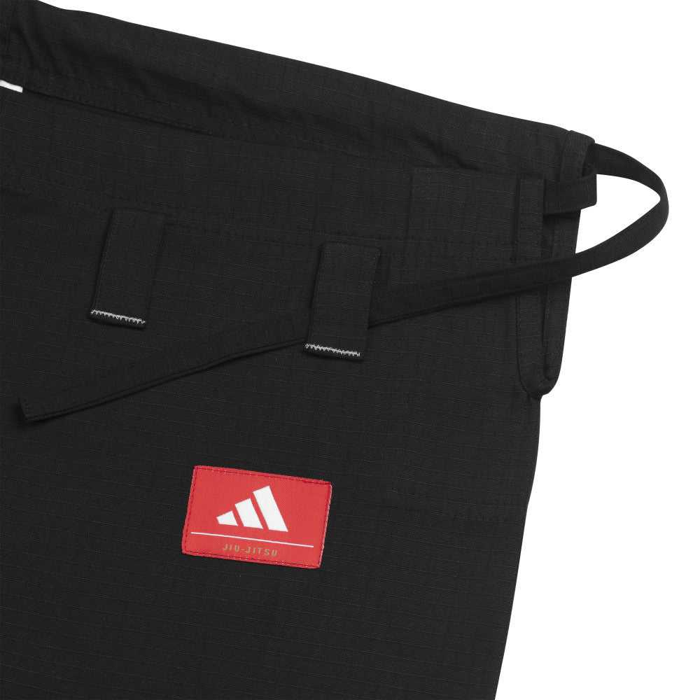 Kimono de Jiu jitsu noir Adidas Challenge New en coton durable avec renforts genoux et ripstop pantalon