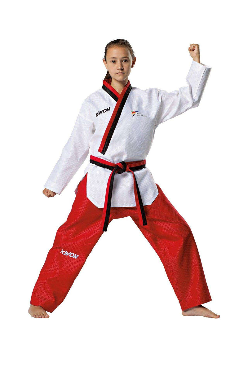 Dobok Taekwondo Poomse WT Junior féminin Kwon